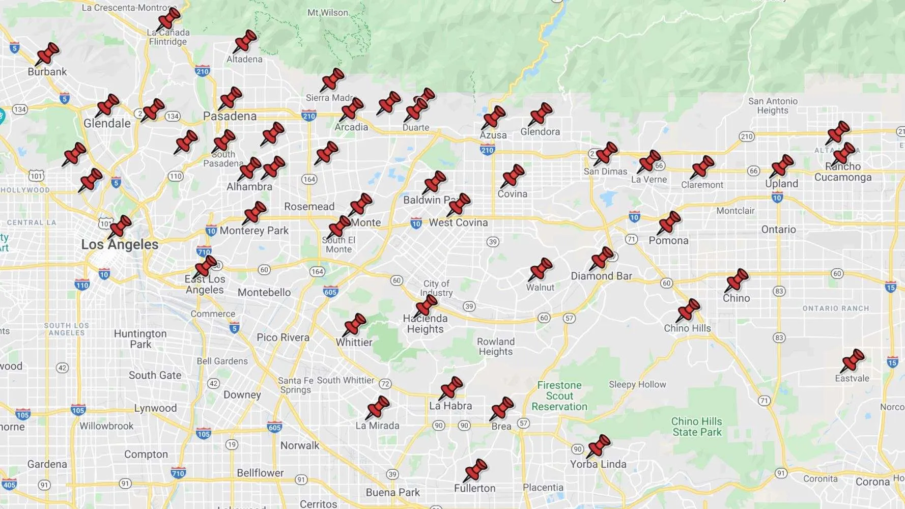 Service Area Map